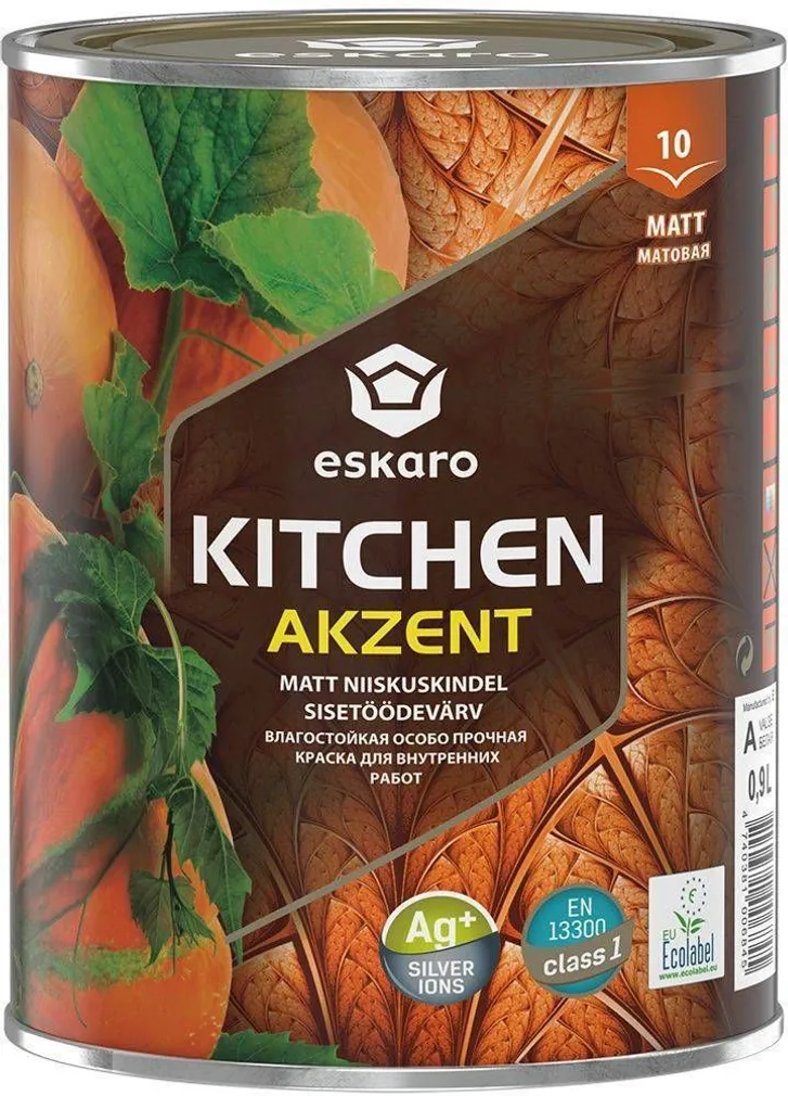 SEINAVÄRV ESKARO AKZENT KITCHEN 0,9L VALGE MATT