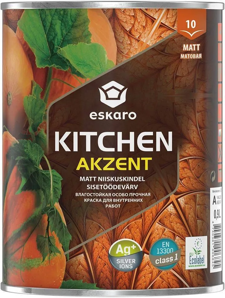 SEINAVÄRV ESKARO AKZENT KITCHEN 0,9L VALGE MATT
