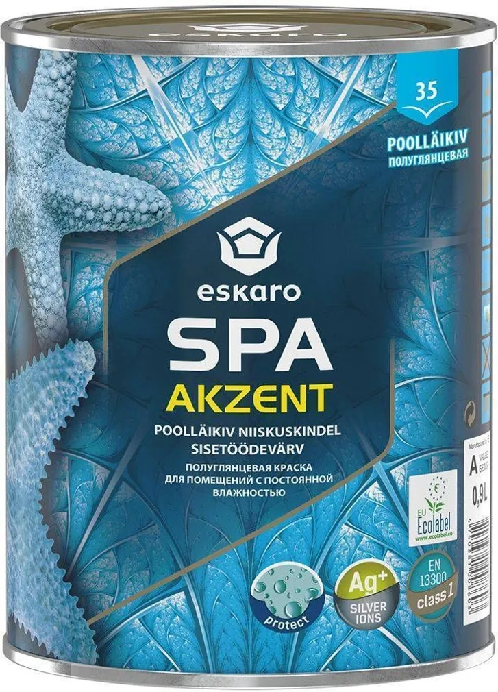 SEINAVÄRV ESKARO AKZENT SPA 0,9L VALGE POOLLÄIKIV