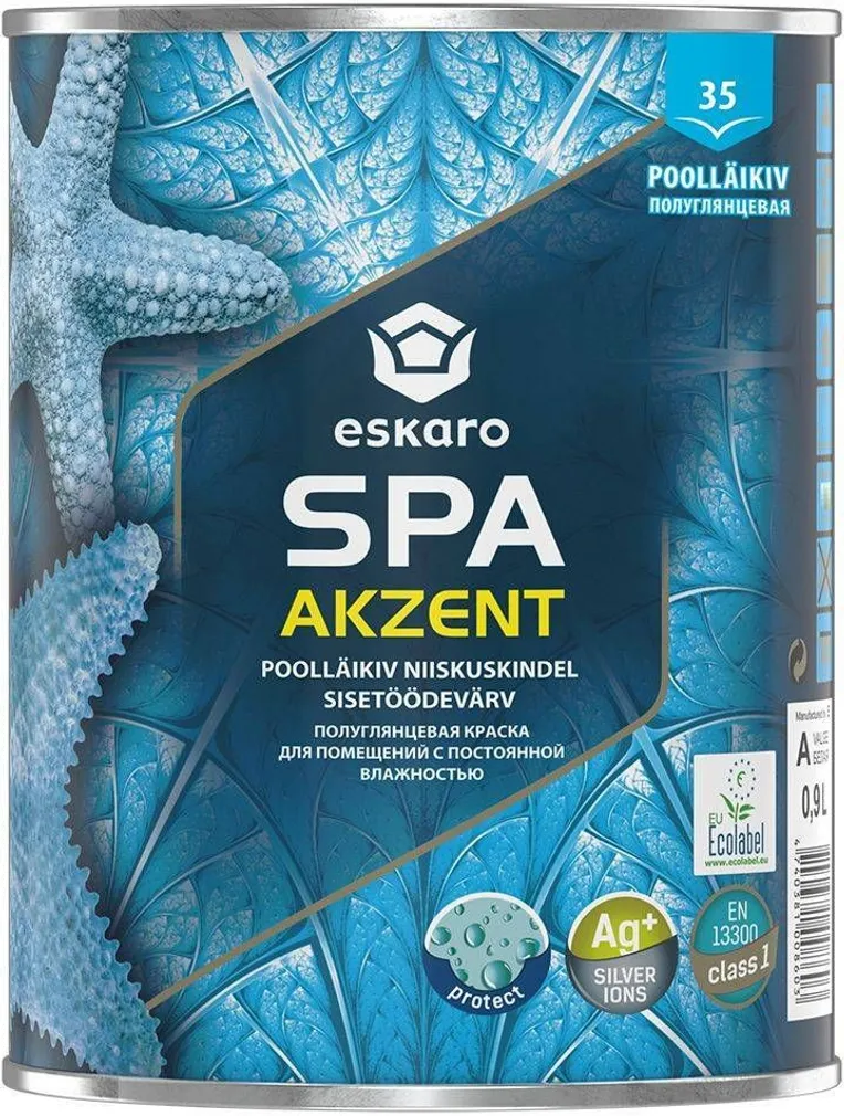 SEINAVÄRV ESKARO AKZENT SPA 0,9L VALGE POOLLÄIKIV