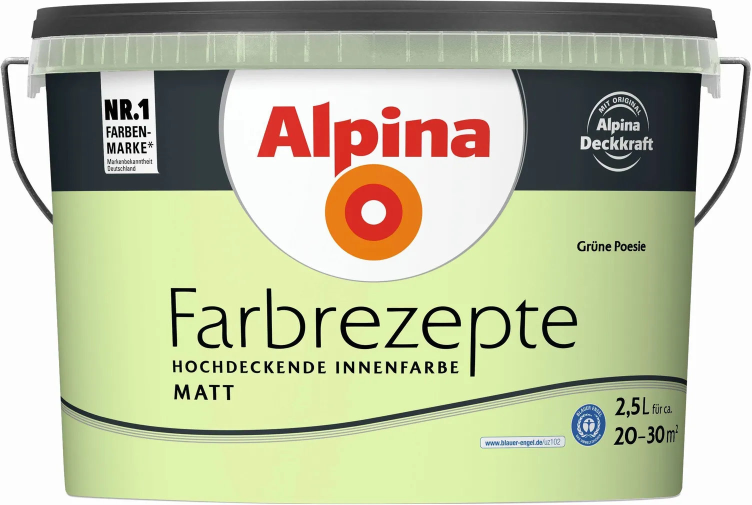 SEINAVÄRV ALPINA FARBREZEPTE 2,5L GRÜNE POESIE MATT