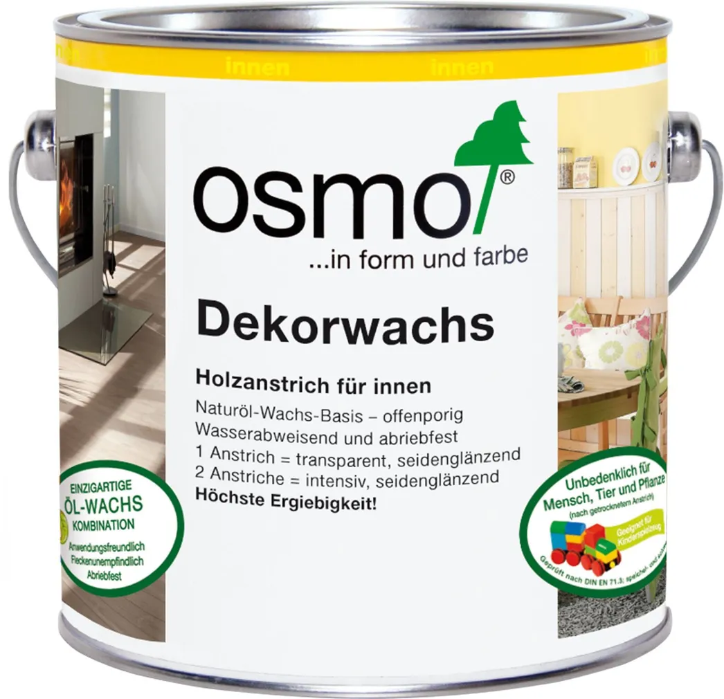 TOONIV ÕLIVAHA OSMO WOOD WAX FINISH 0,375L 3169 MUST KATTEV