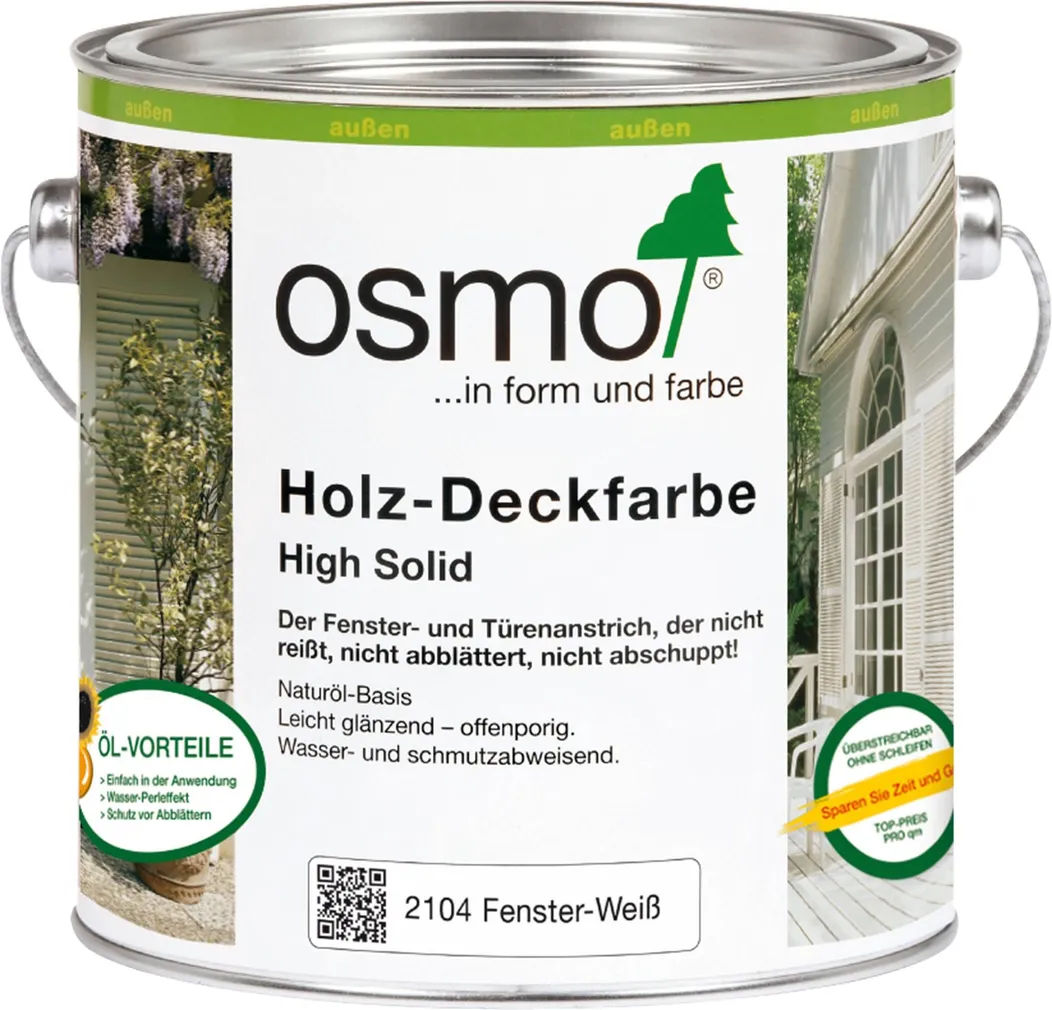 UKSE- JA AKNAVÄRV OSMO 0,75L 2104 VALGE LÄIKIV