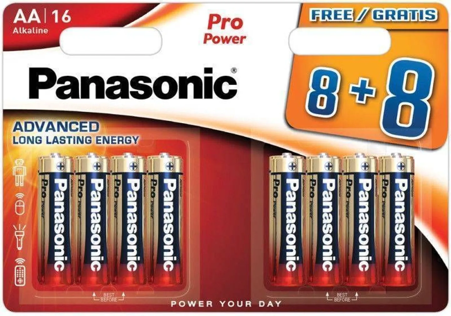 PATAREI PANASONIC PRO POWER AA LR6PPG/16B (8+8TK)
