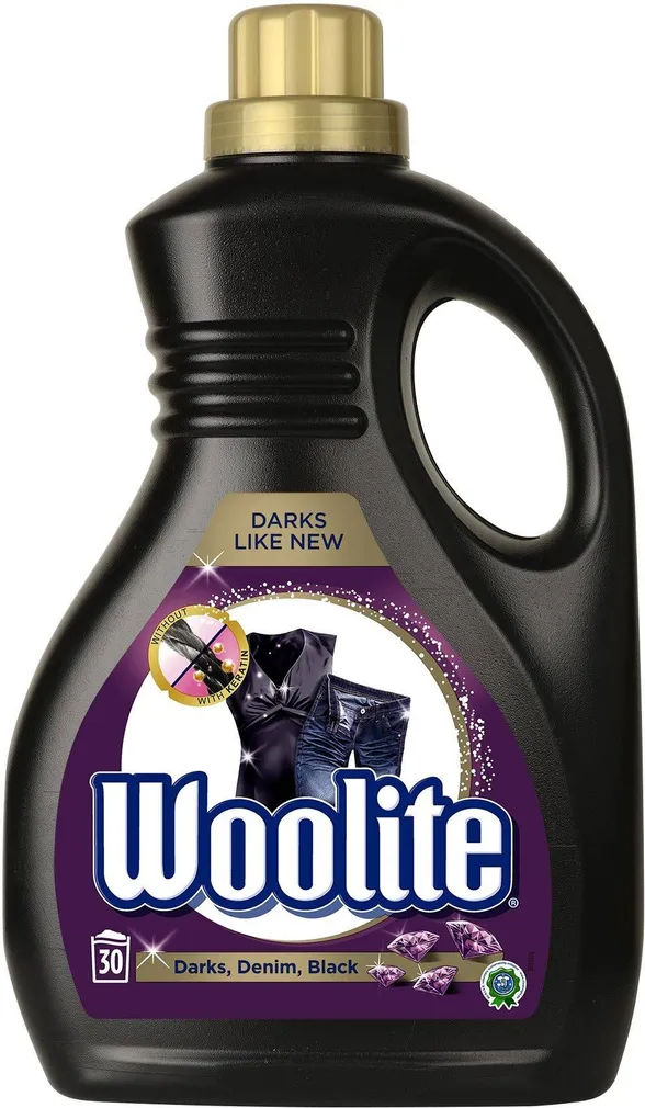 PESUVAHEND WOOLITE BLACK 1,8L