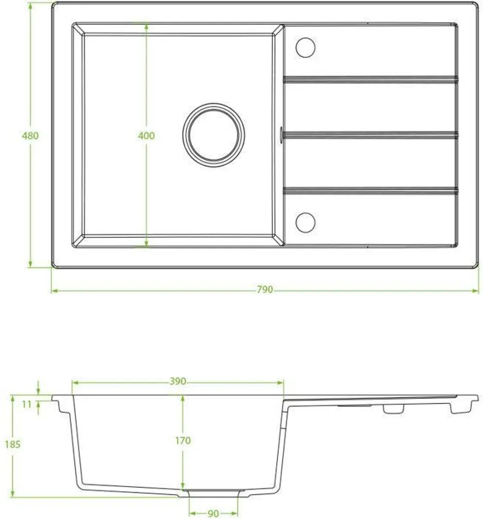 VALAMU JA SEGISTI KOMPLEKT LAVEO SBPA511T GRANIIT HALL