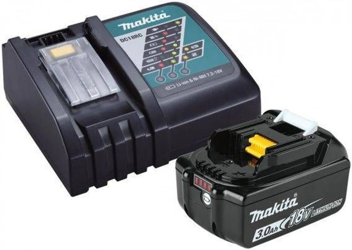 AKU 18V 3,0AH JA KIIRLAADIJA MAKITA DC19RC