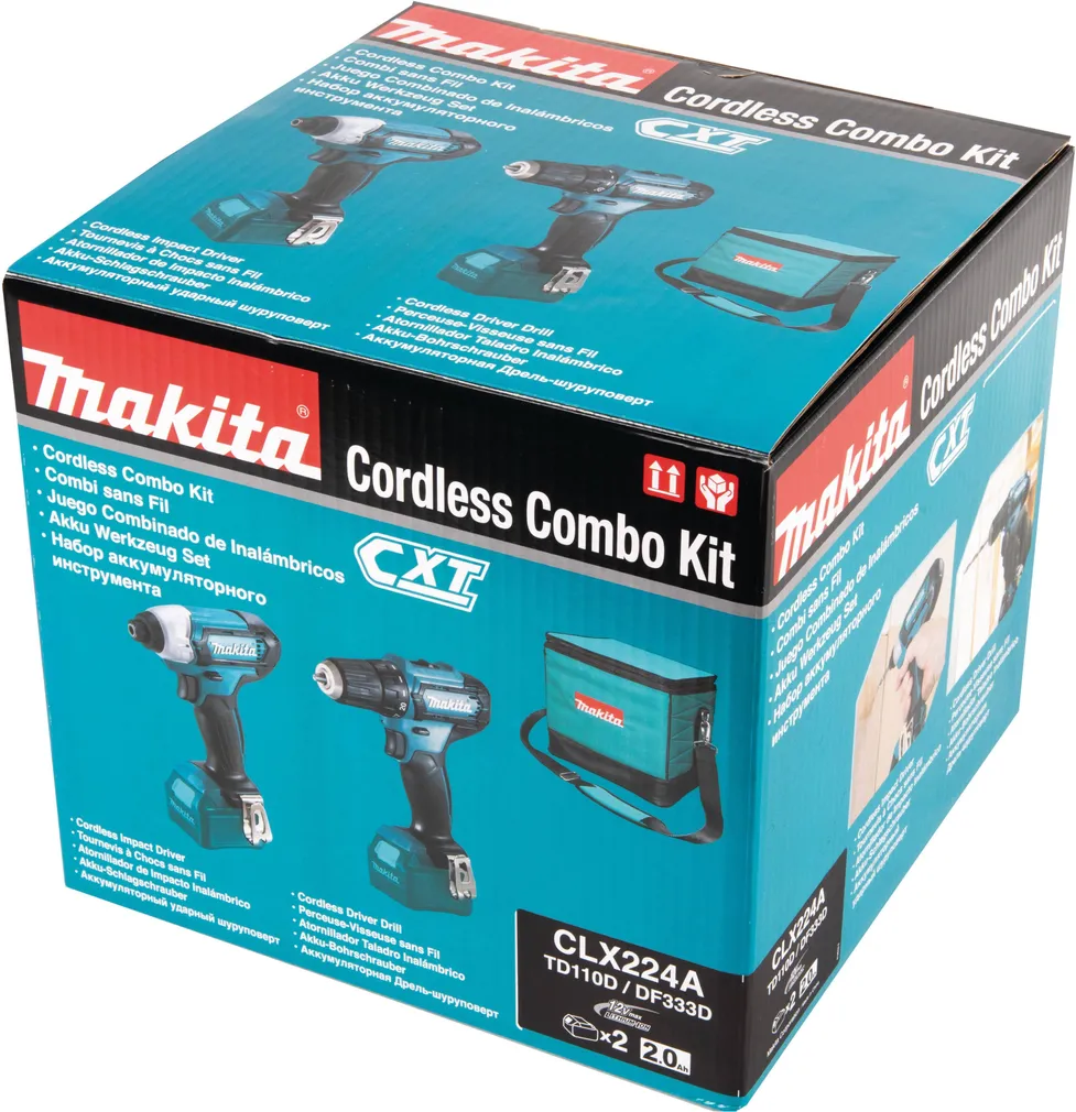 COMBOKIT MAKITA CLX224A 12V MAX; 2X2,0 AH LI-ION (DF333D + TD110D)