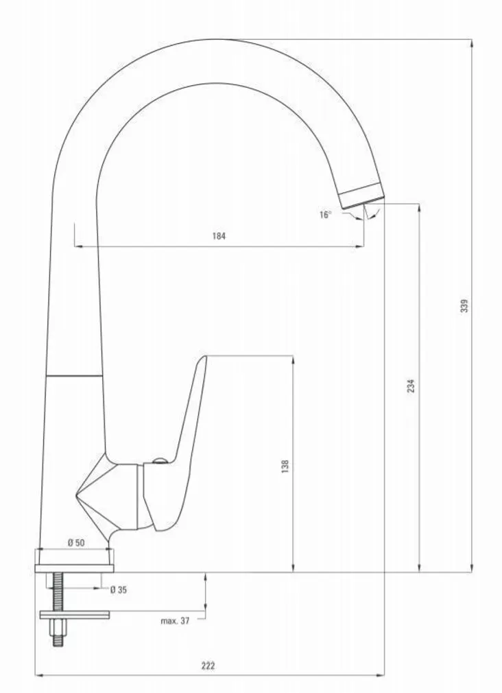 KÖÖGISEGISTI DEANTE CORIANDER BCN 062M KROOM