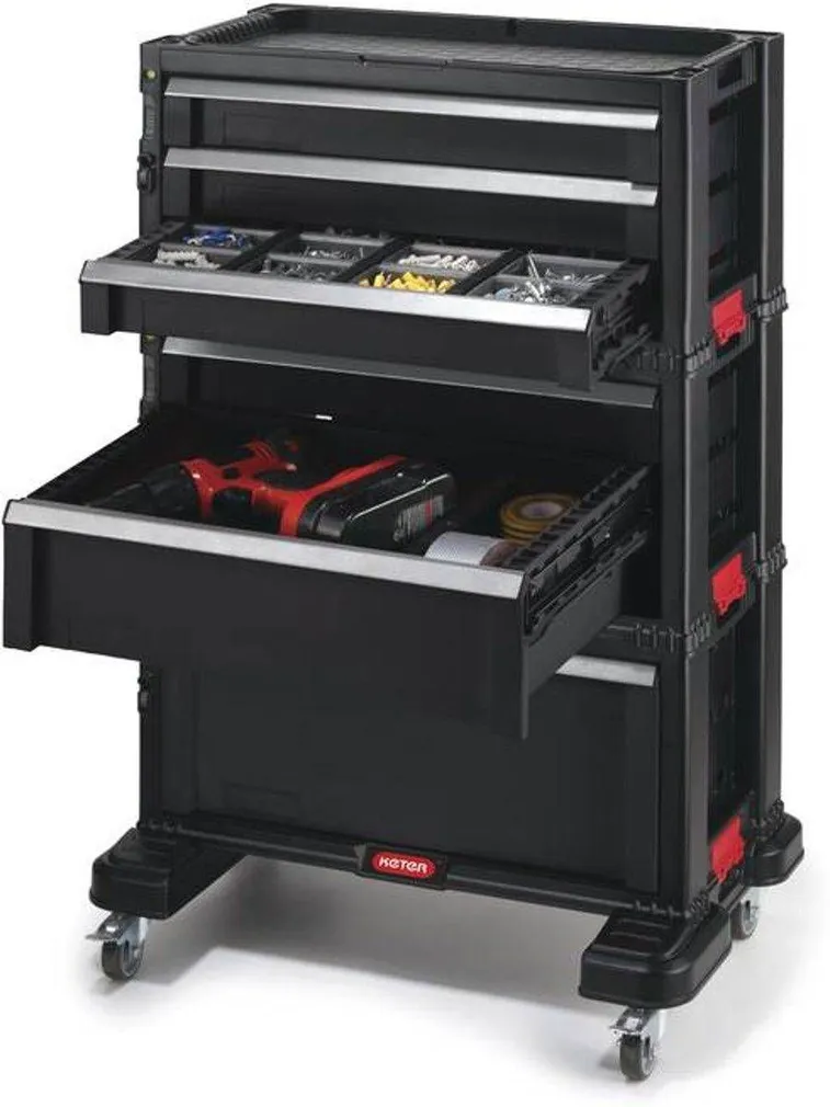 TÖÖRIISTAKAPP RATASTEL KETER 2+3+1 SAHTLIT, PLASTIK