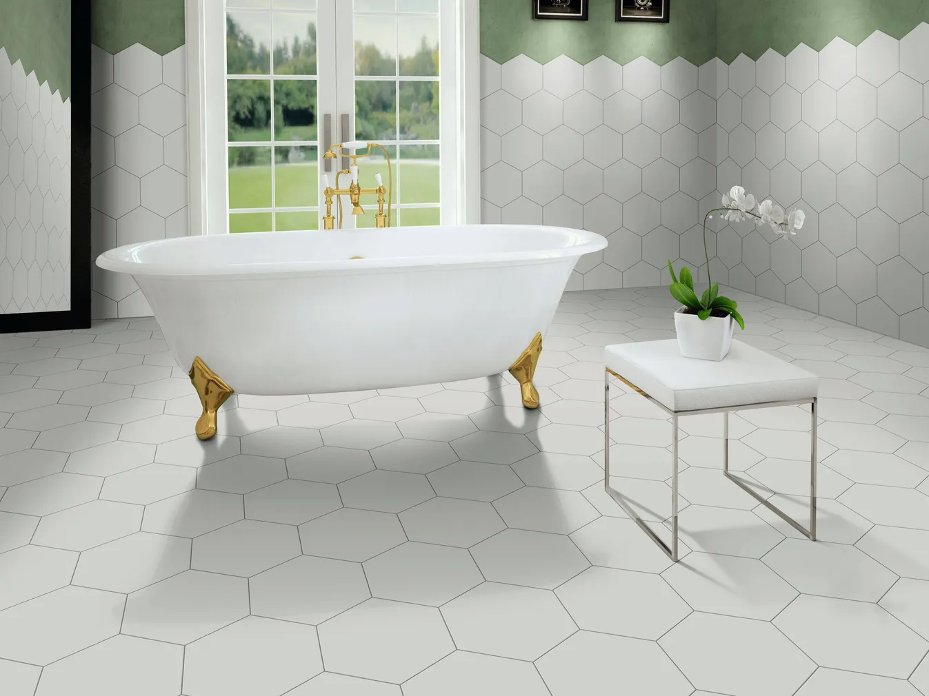 KERAAMILINE PLAAT REALONDA OPAL VALGE 28,5X33CM 1M² PAKIS