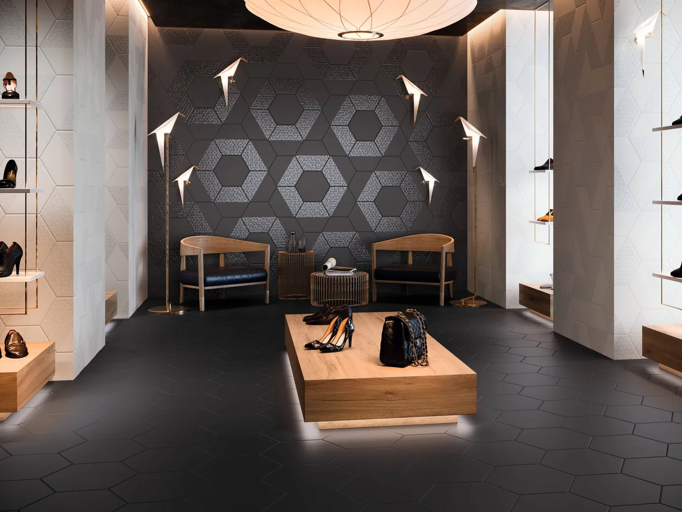 KERAAMILINE PLAAT REALONDA OPAL DEC MUST 28,5X33CM 1M² PAKIS