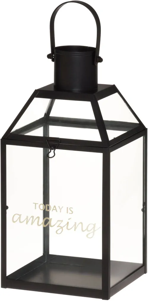 LATERN TODAY IS AMAZING 15,5X15,5X31,5CM MUST