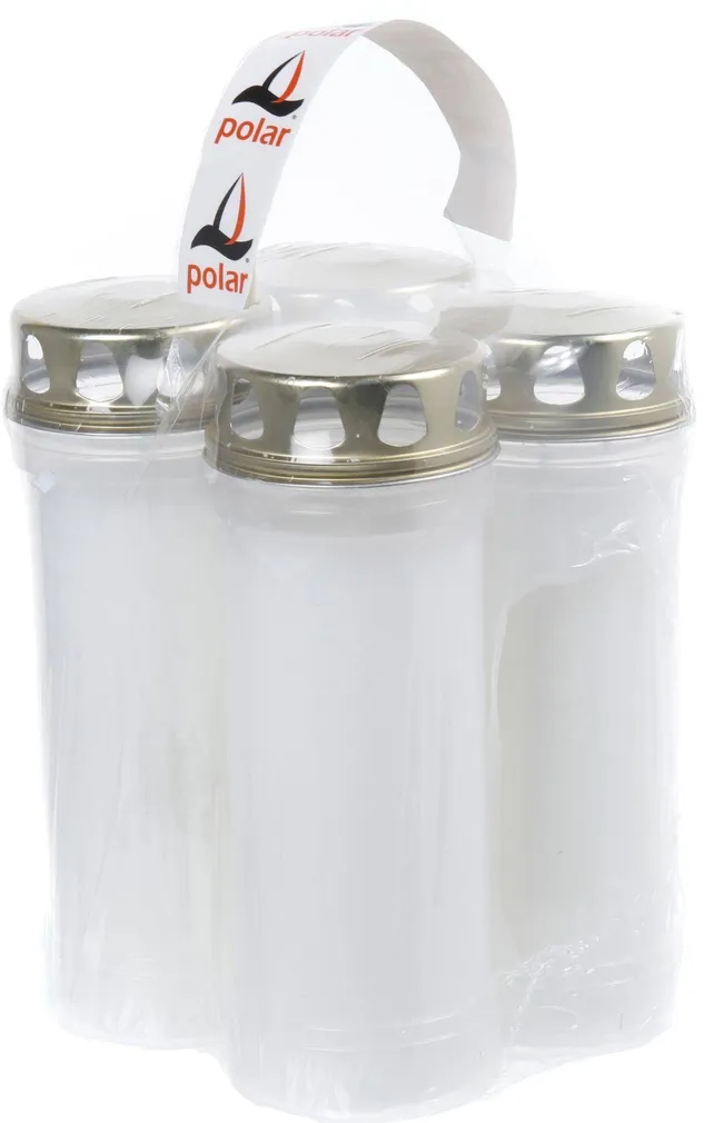 KALMUKÜÜNLAD POLAR Ø7X19,5CM 82H VALGE 4TK