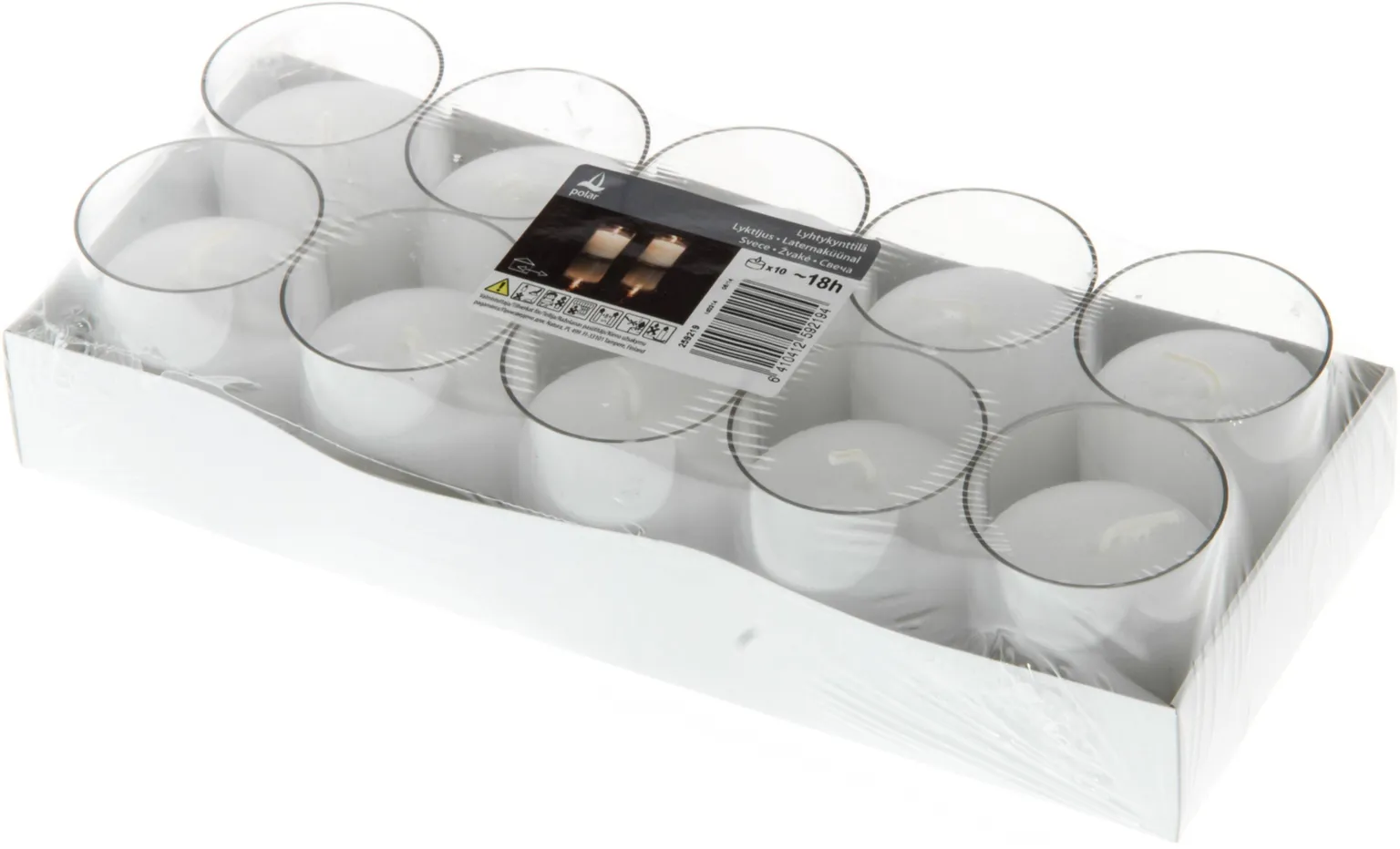 KÜÜNLAD POLAR Ø5X6CM 18H VALGE 10TK