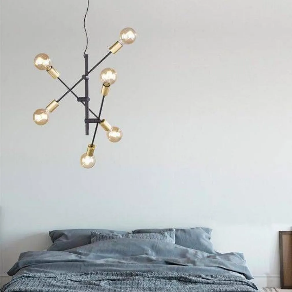 LAELAMP TRIO CROSS 6 6X28W E27 MUST-MESSING