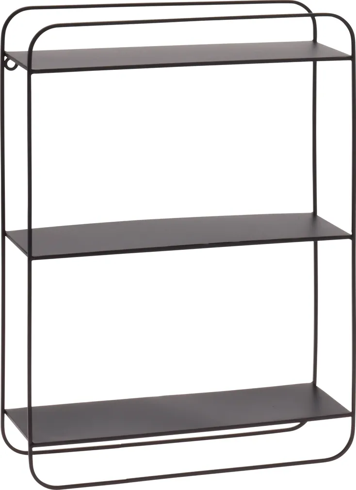 SEINARIIUL 3-NE 11,5X35X47CM METALL, MUST