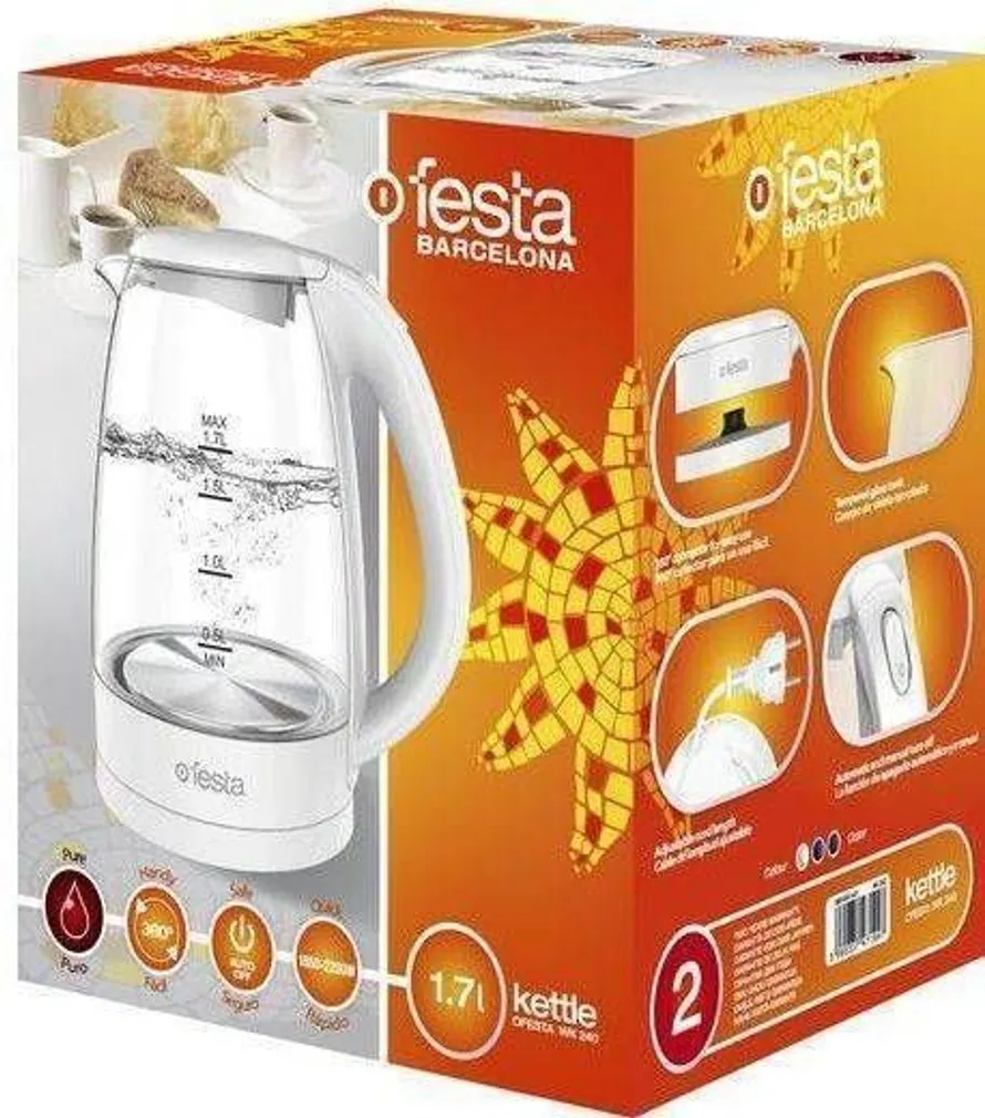 VEEKEETJA OFESTA WK240 1,7L 2200W VALGE KLAAS