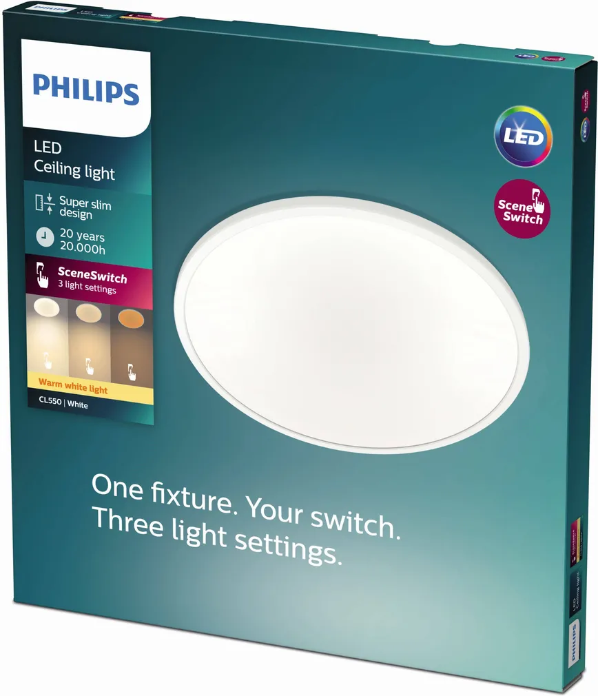 PLAFOON PHILIPS CLEAR 18W LED 1500LM STEPDIM
