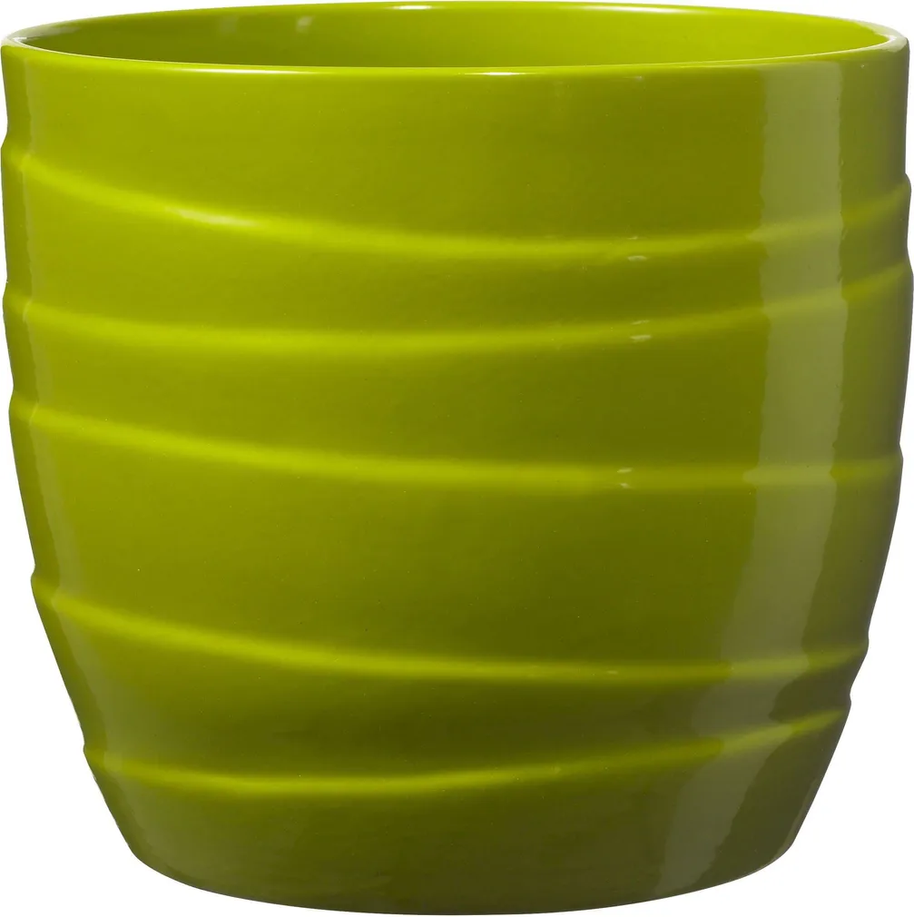 ÜMBRISPOTT SOENDGEN KERAMIK Ø14X13CM LAIMIROHELINE