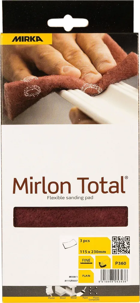 KARUKEEL MIRKA ÕHUKE 115X230MM VF PUNANE 3TK PAKIS