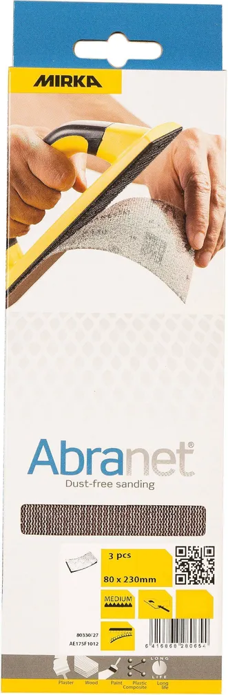 LIHVVÕRK MIRKA ABRANET 80X230MM P120 3TK PAKIS