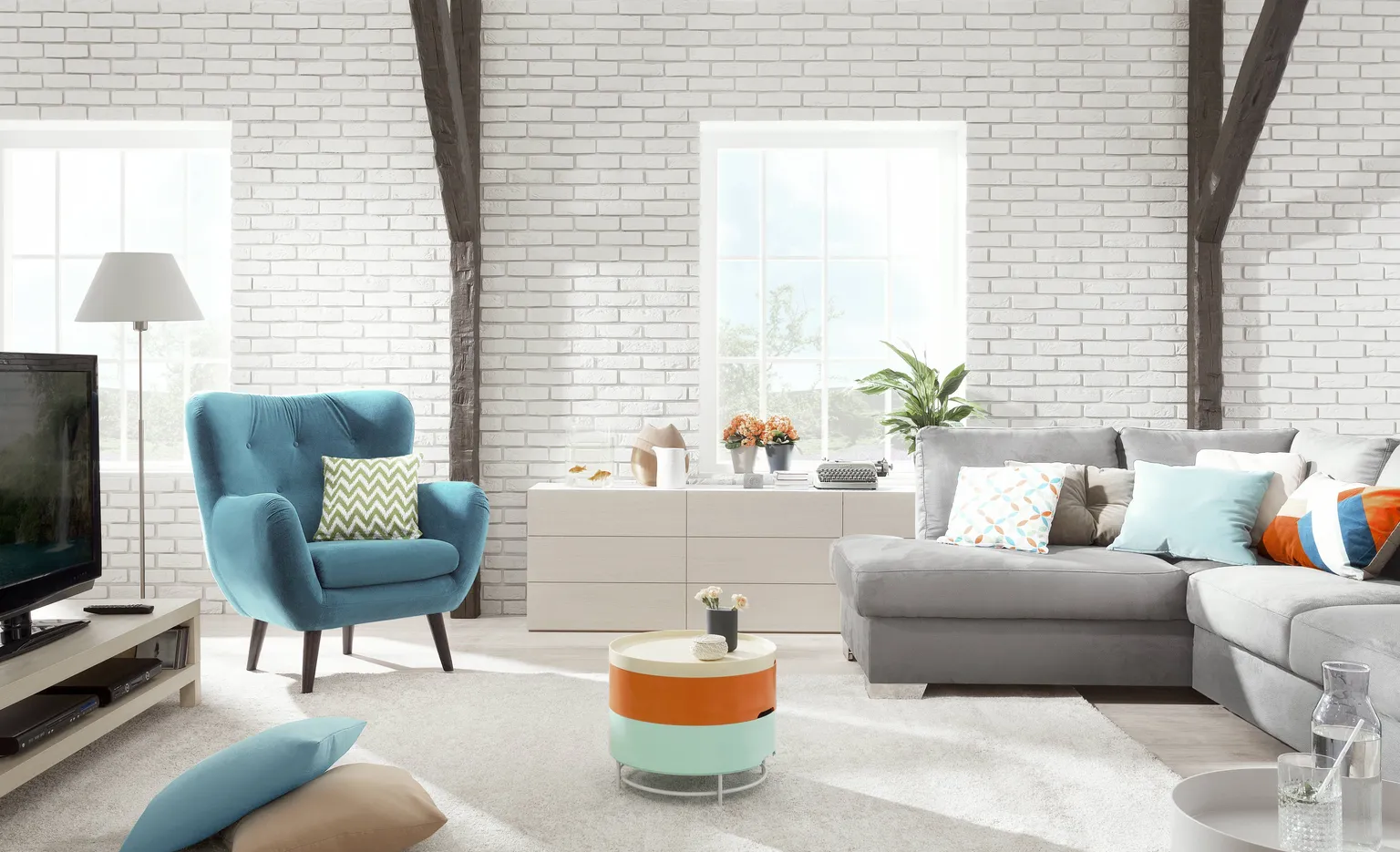 DEKORATIIVKIVI INCANA MATTONE BIANCO SISESEINTELE 0,48M² PAKIS