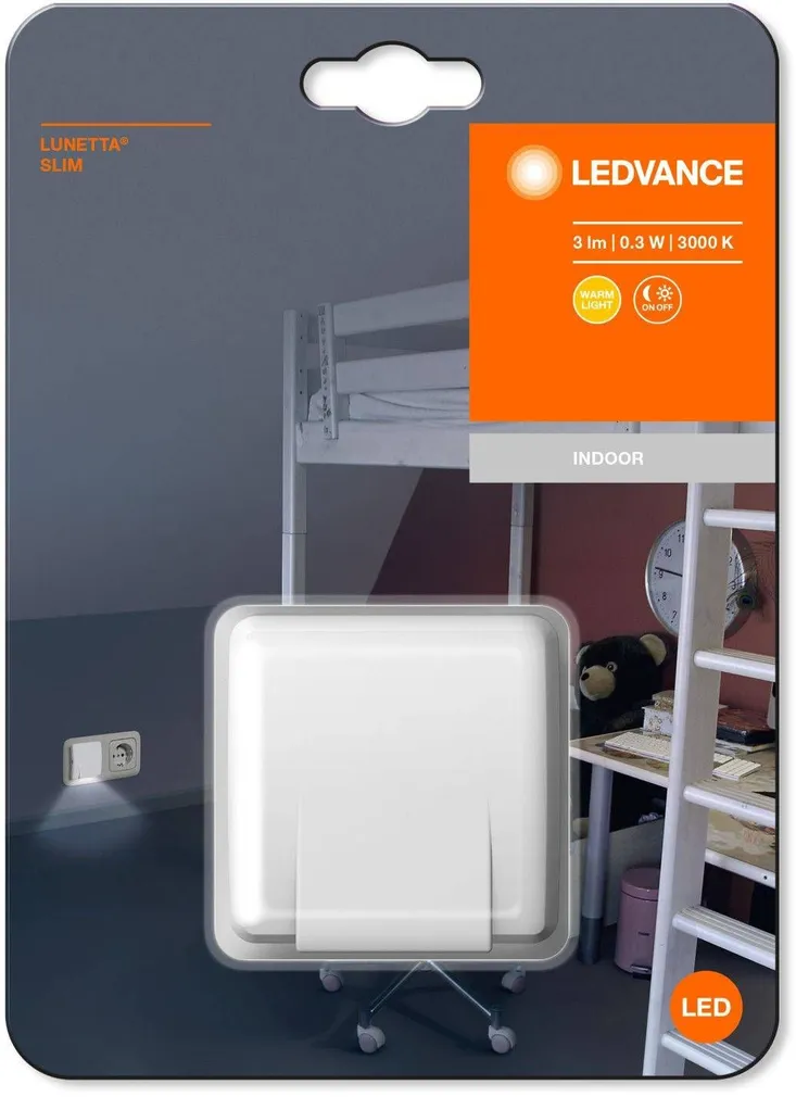 ÖÖVALGUSTI LEDVANCE LUNETTA SLIM LED 0,3W 3LM VALGE