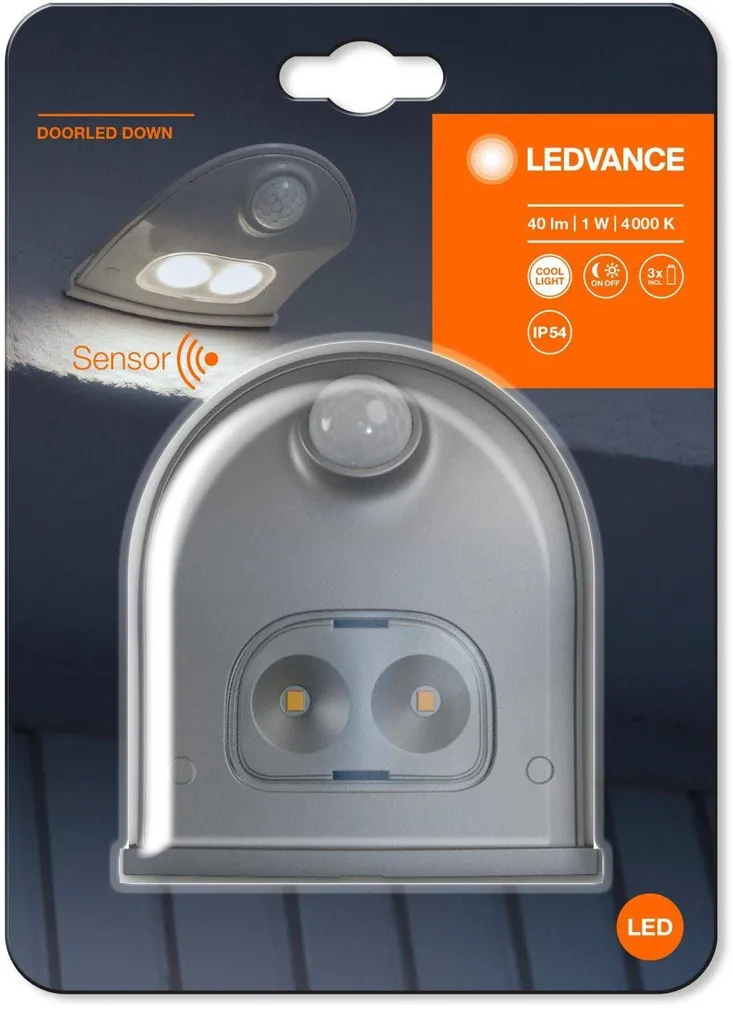 VALGUSTI LEDVANCE DOORLED 0,95W 40LM IP54 PATAREI HALL