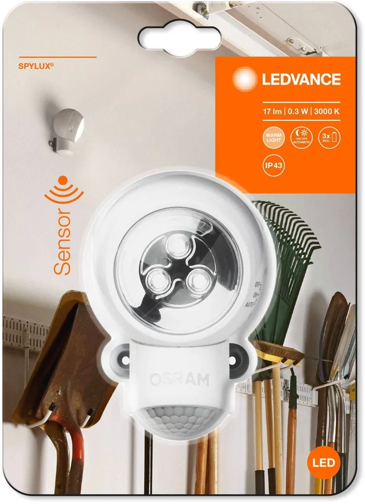 VALGUSTI LEDVANCE SPYLUX 0,3W 17LM VALGE