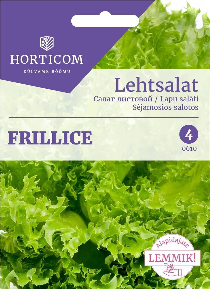 KÖÖGIVILJASEEMNED LEHTSALAT FRILLICE F1 30SEEMET