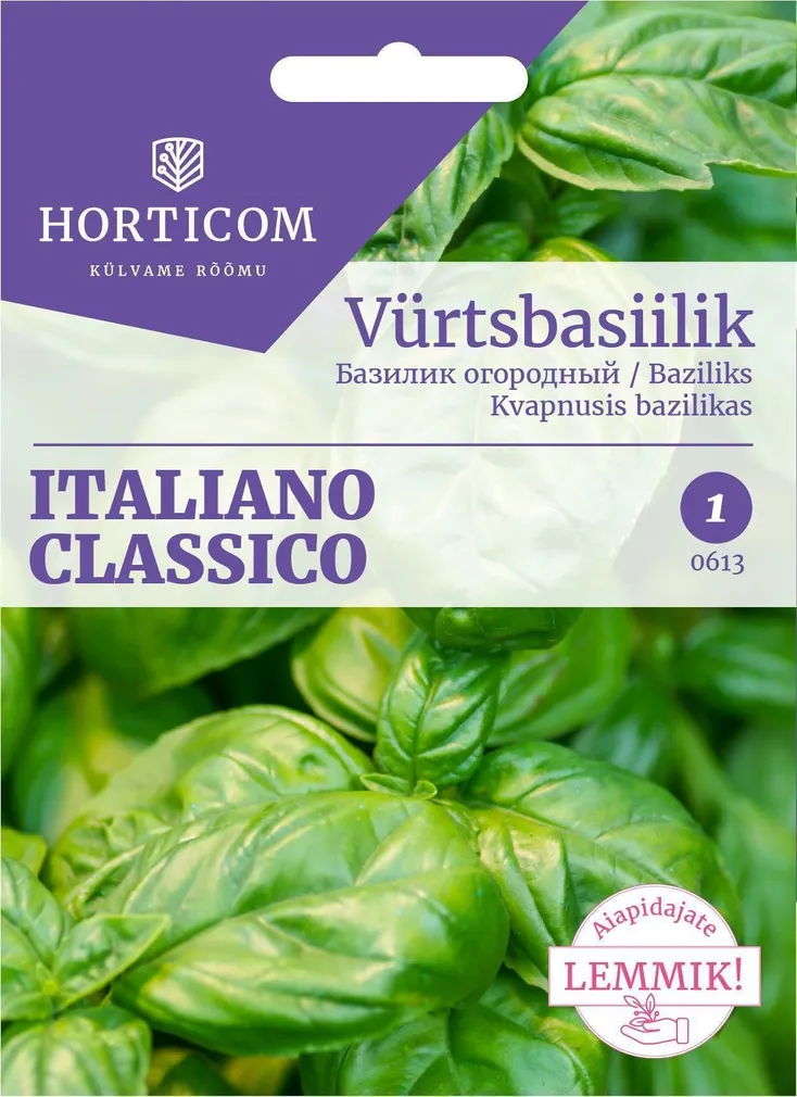 KÖÖGIVILJASEEMNED VÜRTSBASIILIK ITALIANO CLASSICO