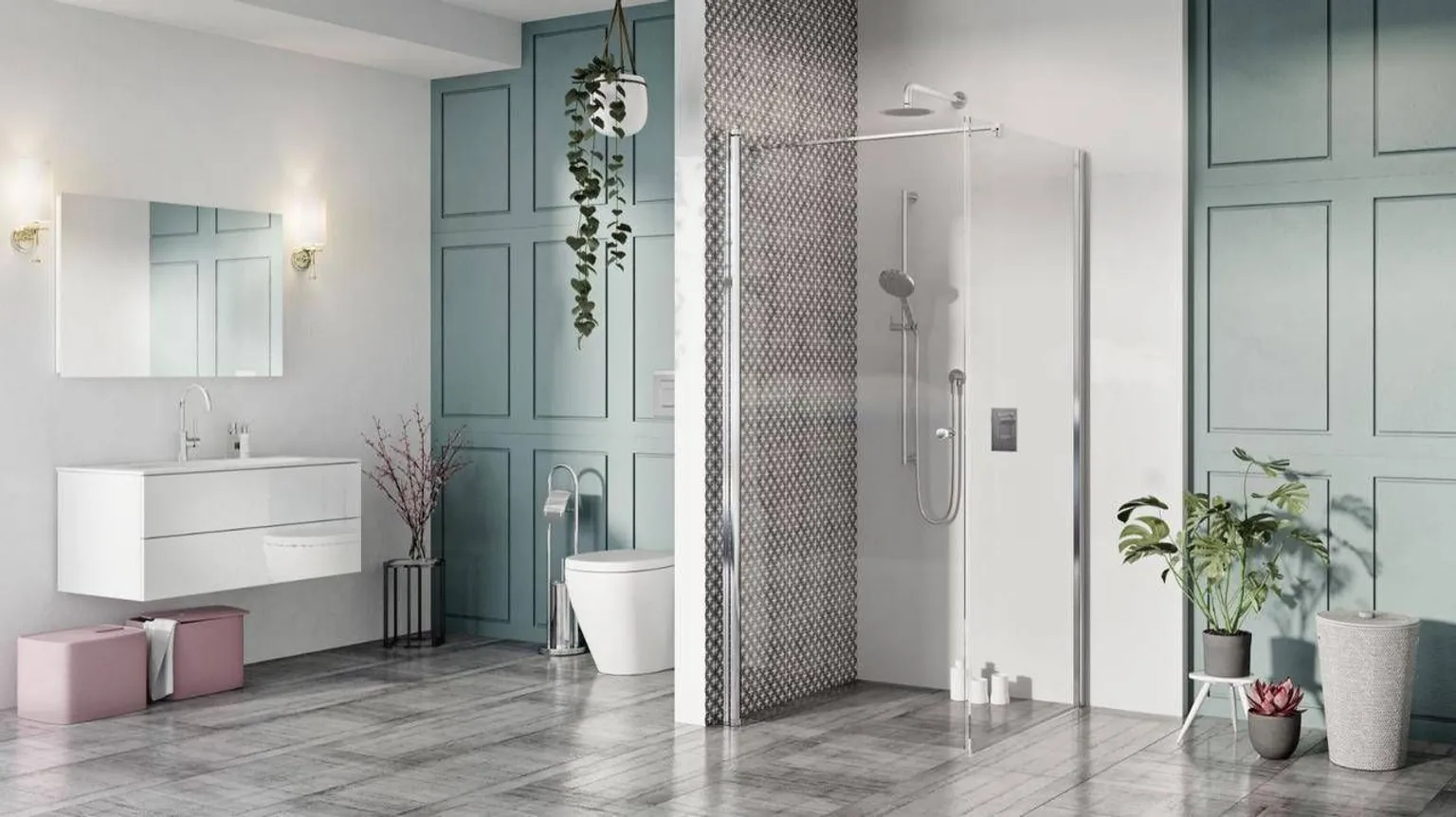 DUŠINURGA UKS SEINAGA BALTECO FORM 90X90X200CM TOONITUD KLAAS