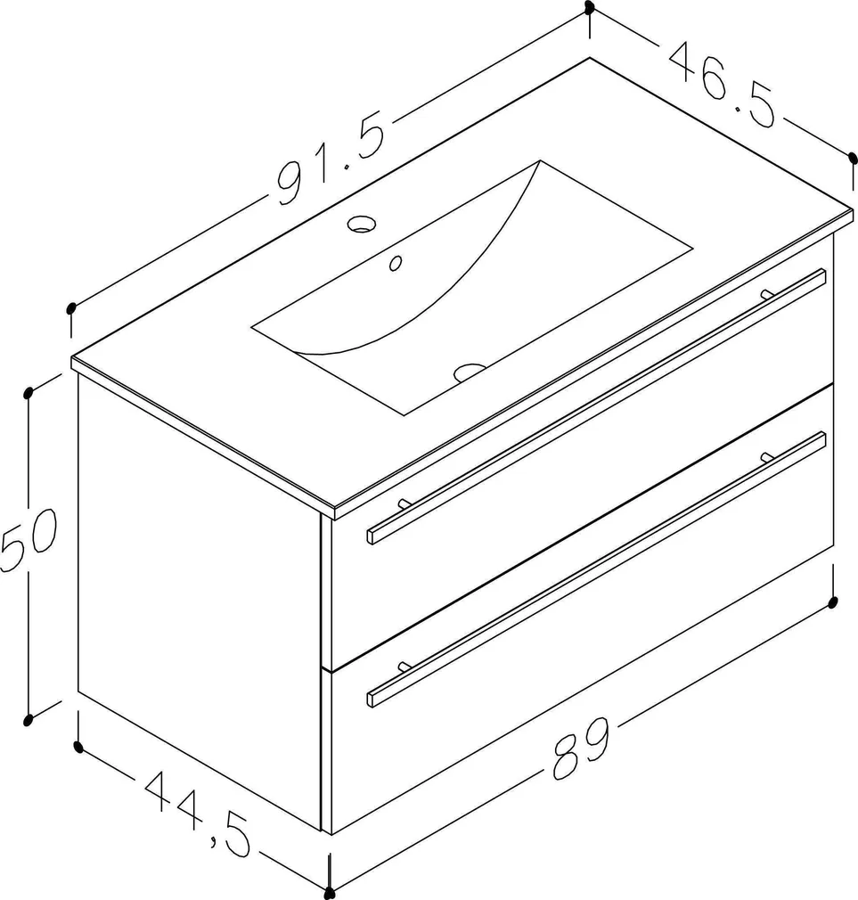 VALAMUKAPP HARMA SERENA 91,5X45,5X51,8CM VALAMUGA MUST TAMM