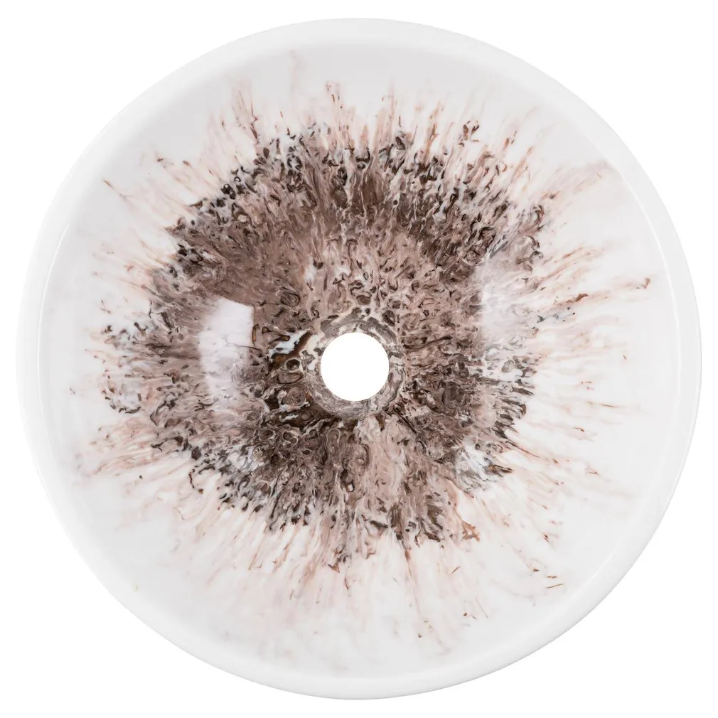 VALAMU GEMLOOK 436 Ø40X13CM KUNSTLIK VAIK PRUUN-VALGE