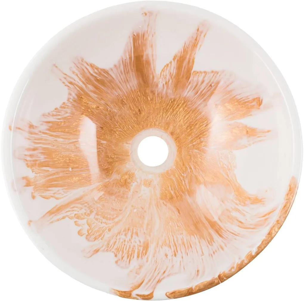 VALAMU GEMLOOK 437 Ø40X13CM KUNSTLIK VAIK KULDNE-VALGE