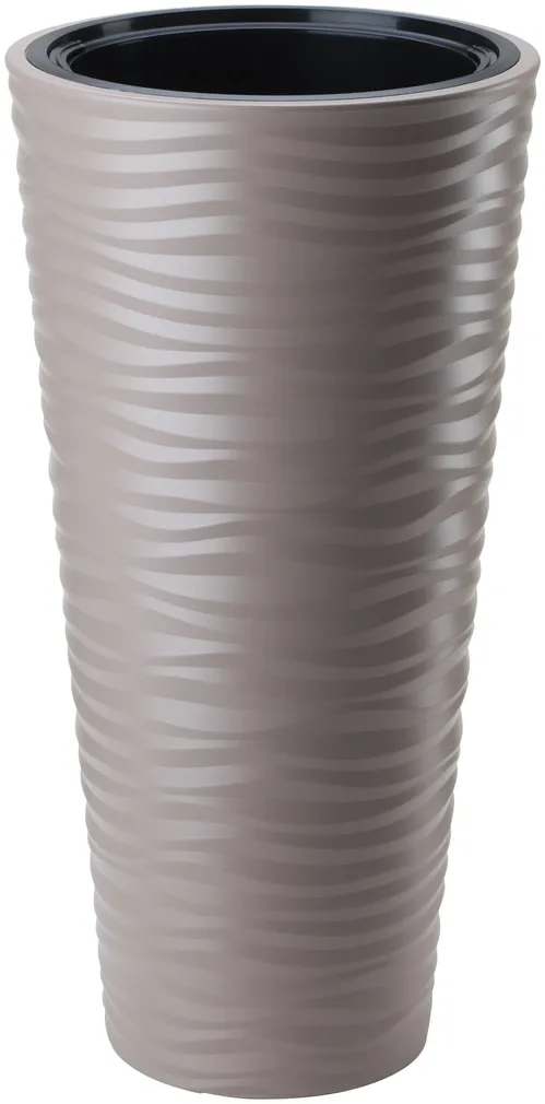 LILLEPOTT FORM-PLASTIC DUNES SLIM ÜMAR PRUUN 40CM