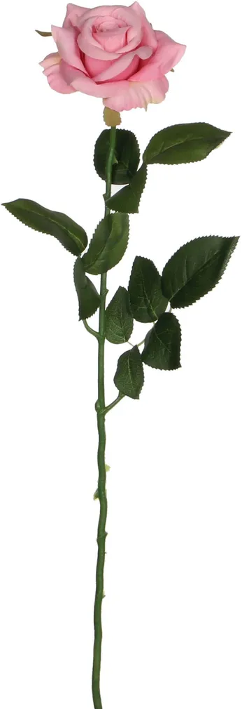 KUNSTLILL MICA DECORATIONS ROOS 66CM ROOSA