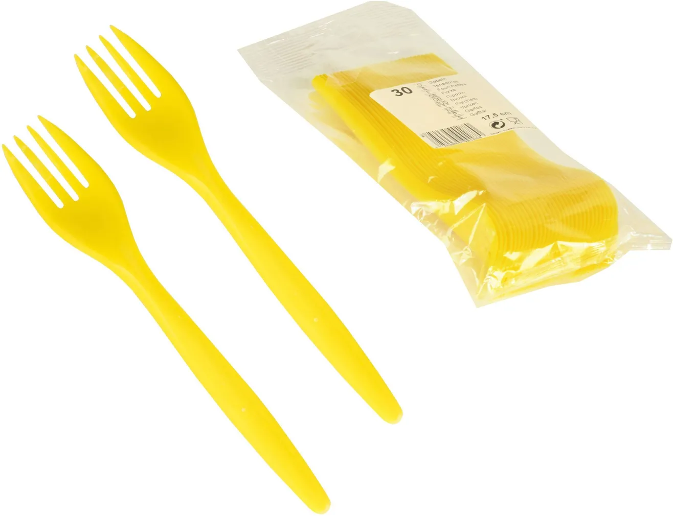 PLASTKAHVEL PAPSTAR 17,5CM KOLLANE 30TK PAKIS
