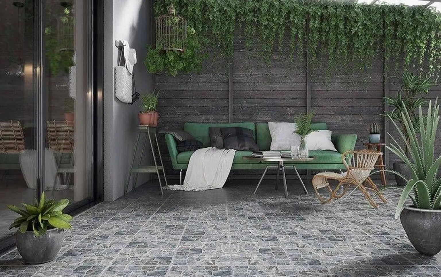 KERAAMILINE PÕRANDAPLAAT CERSANIT VILIO GRAPHITE 29,8X29,8CM 1,33M² PAKIS