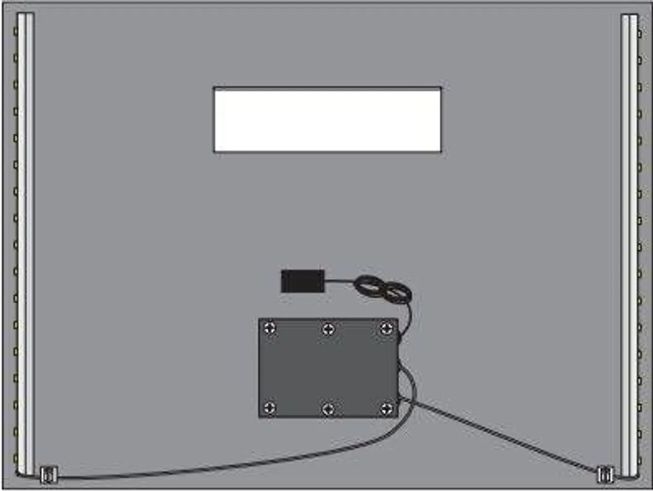 PEEGEL RY02-6080 LED VALGUSTUSEGA 80X60CM