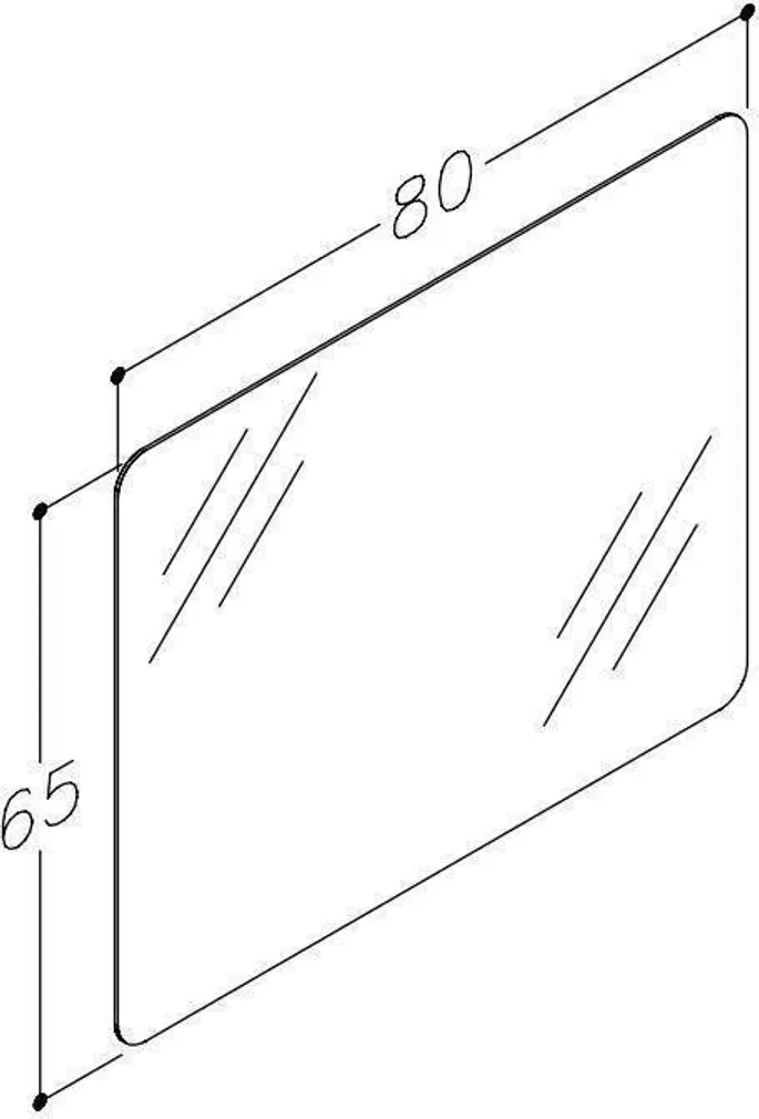 PEEGEL RB BATHROOM ECO 80X65CM