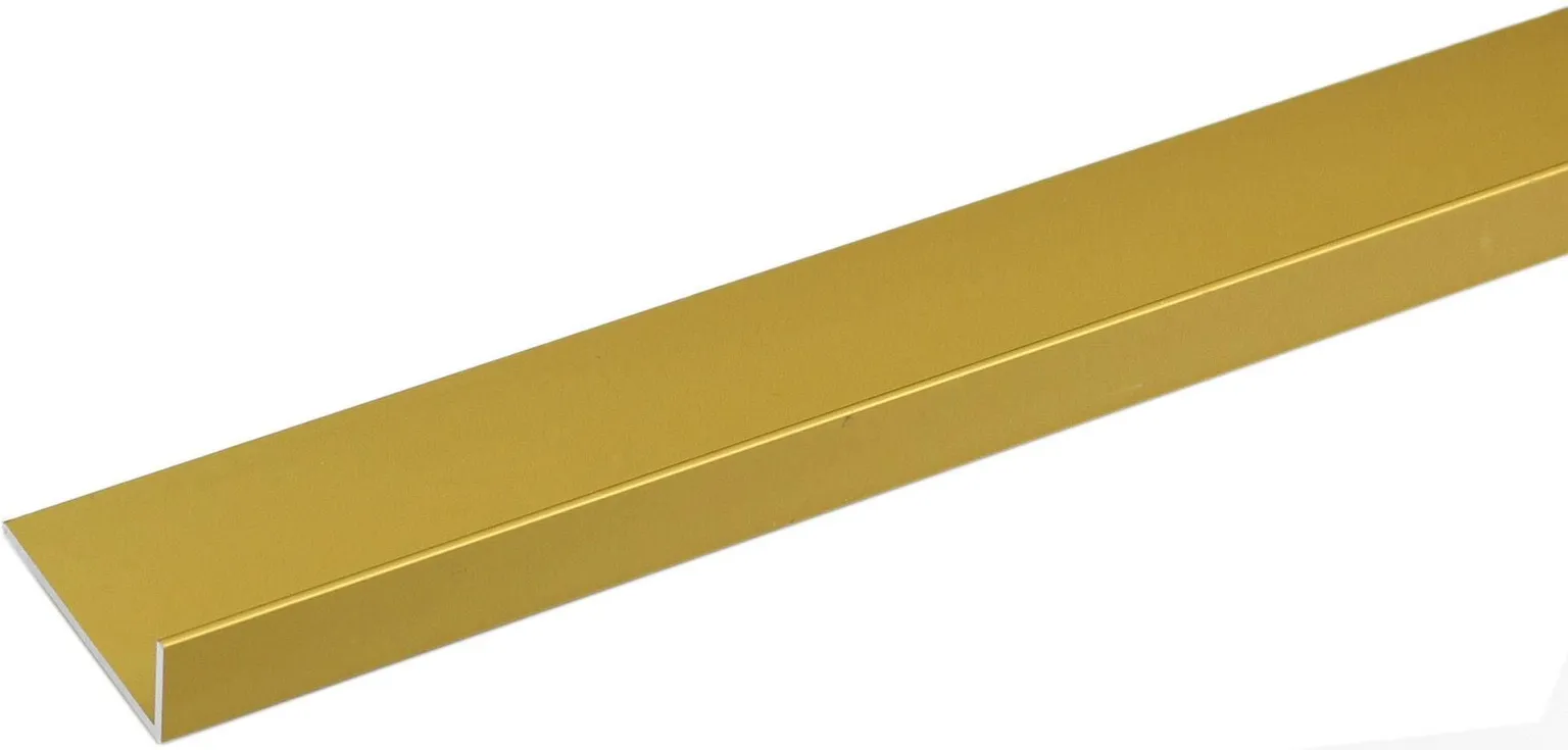ALUMIINIUM L-PROFIIL ARCANSAS ANODEERITUD KULDNE 1000X20X10MM