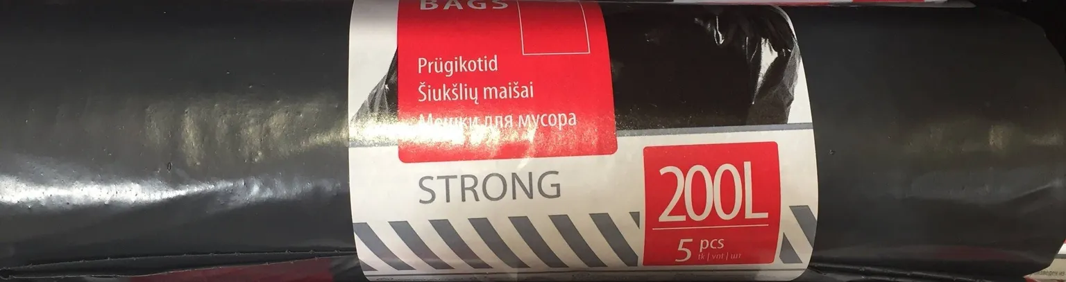 PRÜGIKOTT STRONG 140L 10TK RULLIS