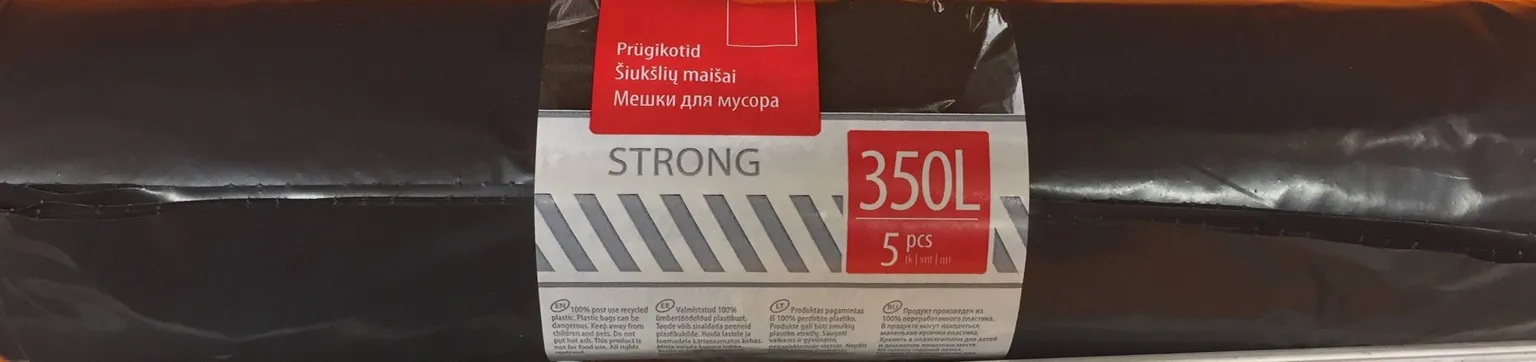 PRÜGIKOTT STRONG 350L 5TK RULLIS