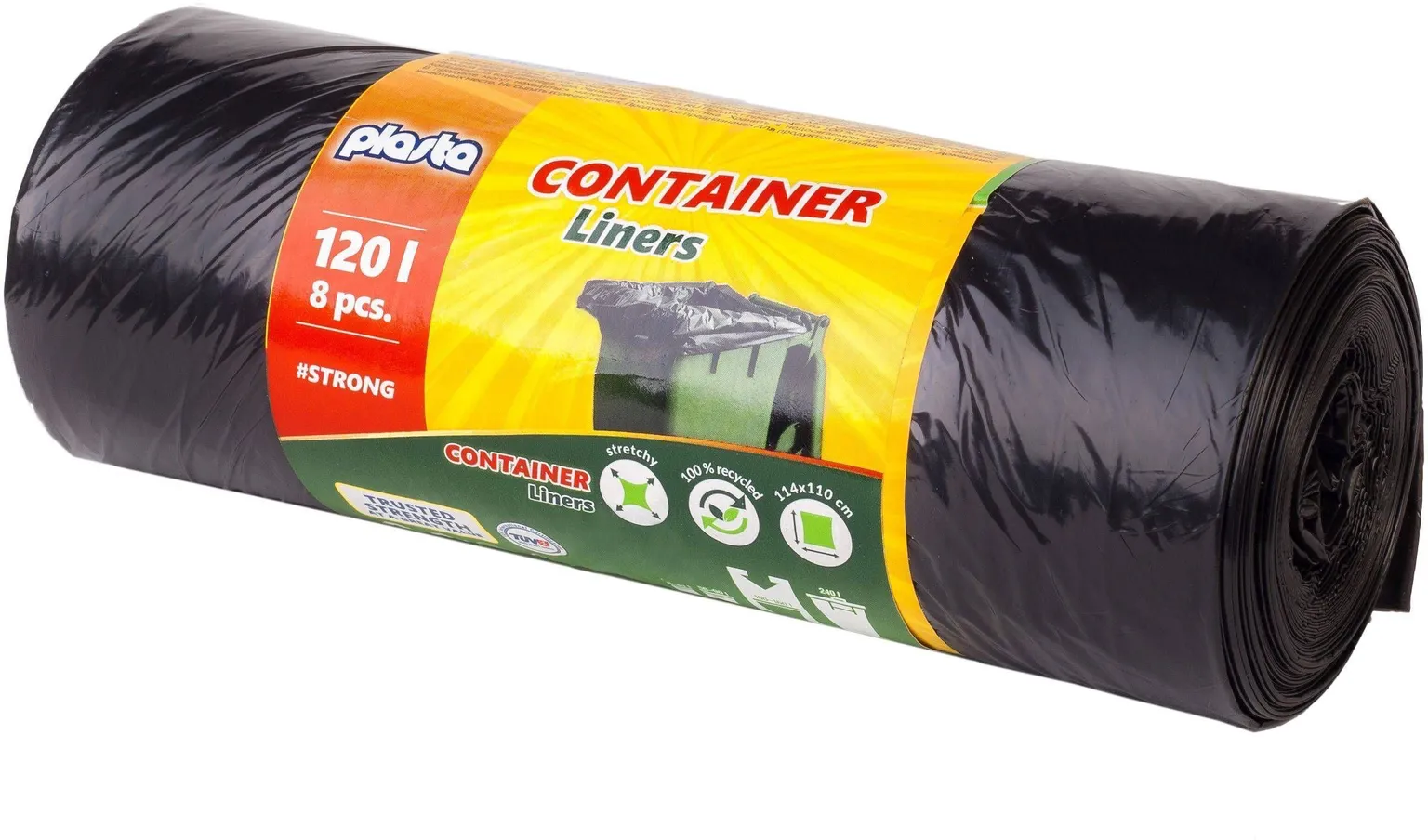 PRÜGIKOTT KONTEINER 120L 8TK RULLIS