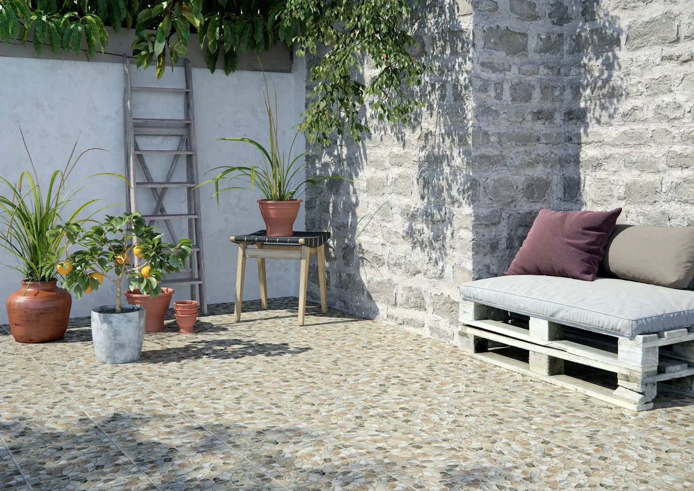 KERAAMILINE PÕRANDAPLAAT CERSANIT JACKSTONE BEIGE 29,8X29,8CM 1,42M² PAKIS