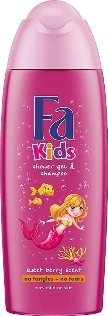 ŠAMPOON+DUŠIGEEL FA MERMAID LASTELE 250ML 