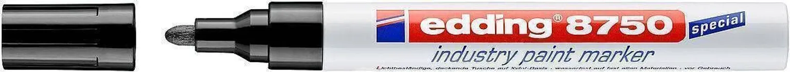 VÄRVIMARKER EDDING TÖÖSTUSLIK 8750 PERMANENTE MUST 2-4MM