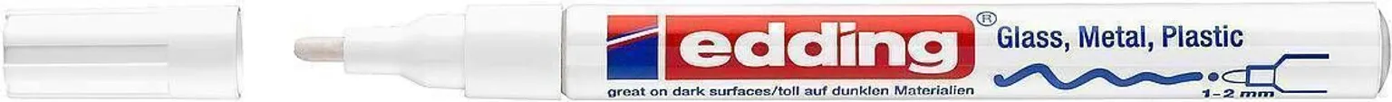 VÄRVIMARKER EDDING PERMANENTE 751 VALGE 1-2MM